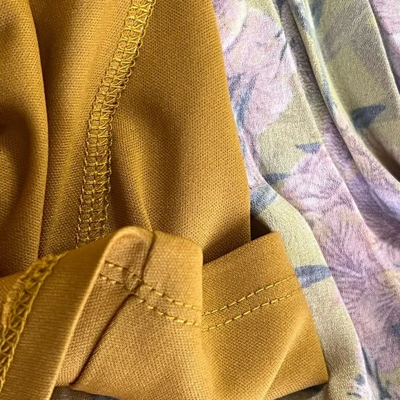 GB Girls Pleated Long Sleeve Dress with Pink and Purple Floral Pattern - Picture 8 of 13